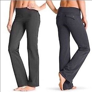 Athleta Fusion Yoga Pants XS wide flare, leg pants, leggings charcoal Gray